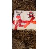 Lex's Linens Set of 2 Embroidered Rudolph & Santa Guest