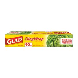 Glad ClingWrap Plastic Wrap, 90 Metre Roll, Made in Canada of Global Components