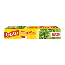 Glad ClingWrap Plastic Wrap, 90 Metre Roll, Made in Canada of Global Components