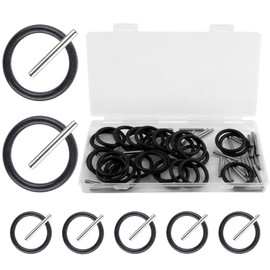 QTMMC 60 Pcs Replacement Pin and O-Ring Set 4mm Impact Ring and 3x25mm Socket Pins for 1/2" Impact Socket Scaffolders for Impact Wrench Pressure Seal Washer No Rubber Scaffold Gun Pins 30 Pairs