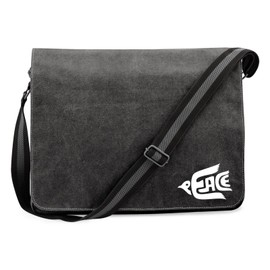 Huuraa Shoulder Bag Peace Dove Gift 14 Litre Canvas Peace Dove Gift Idea, black, One size