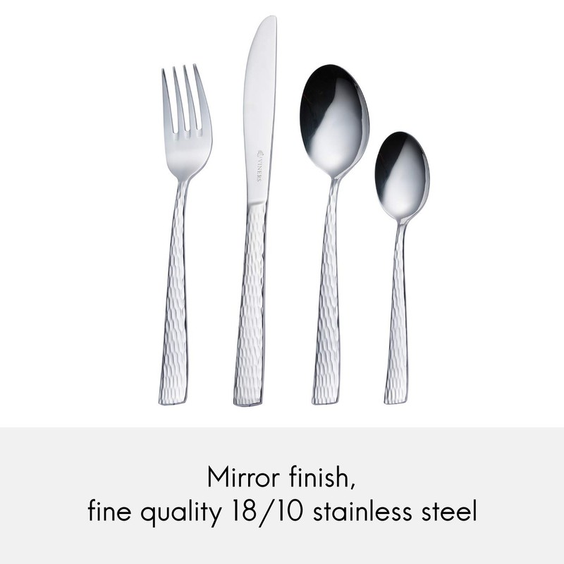Viners Everyday Glisten 16 Piece 18/0 Silver Stainless Steel Cutlery