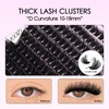 SOFENIDA Lash Clusters Kit 100D Thick Cluster Lashes 10-18mm Volume