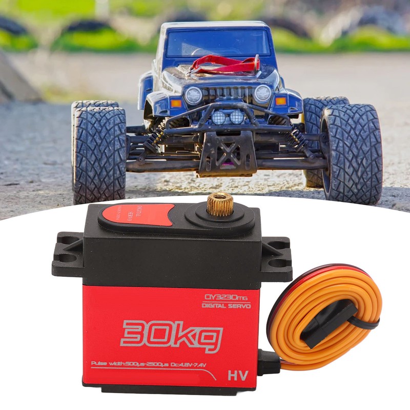 RC 30KG Servo Quick Response Aluminum Alloy 180 Degree Waterproof