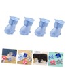 Ipetboom 2sets Supple Dog Rain Shoes Comfortable Outdoor Dog Shoes
