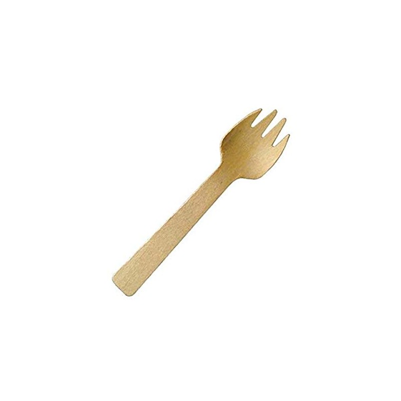 Perfect Stix Spork 100-100 Disposable Wooden Spork, 4" (Pack of