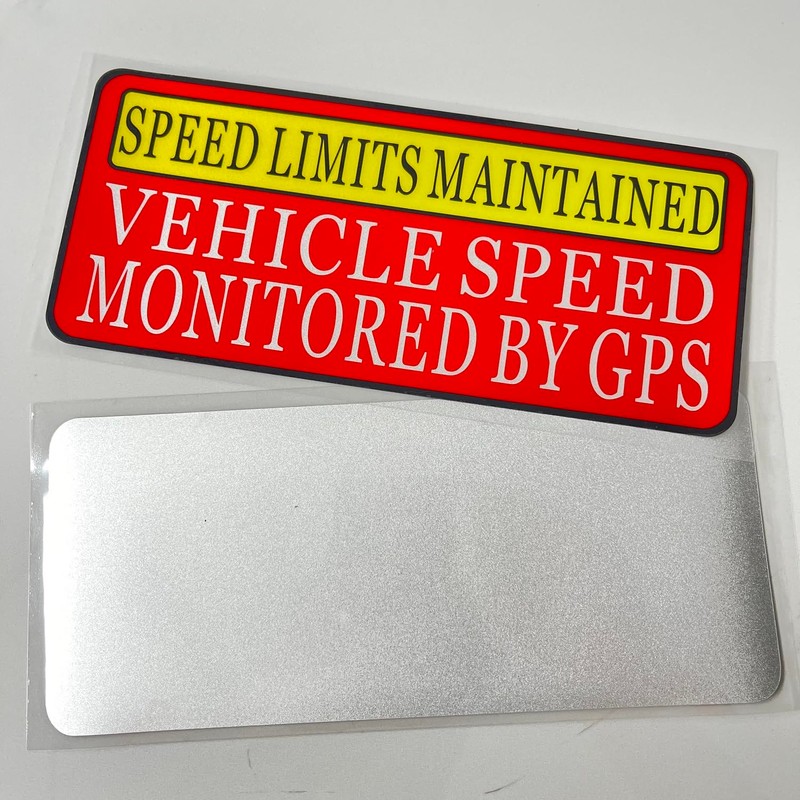 Speed Limit Car Sticker -Vehicle Speed is Monitored by GPS