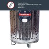 Behrens Manufacturing Galvanized Steel Outdoor Composter/Burner Trash Can for Garden,