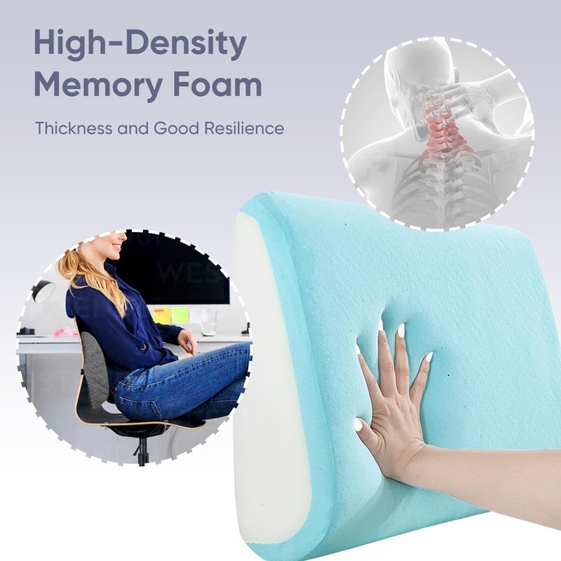 FOUXTEL Extra Large Lumbar Support Pillow for Recliner, 20"x14"x5.5" Back