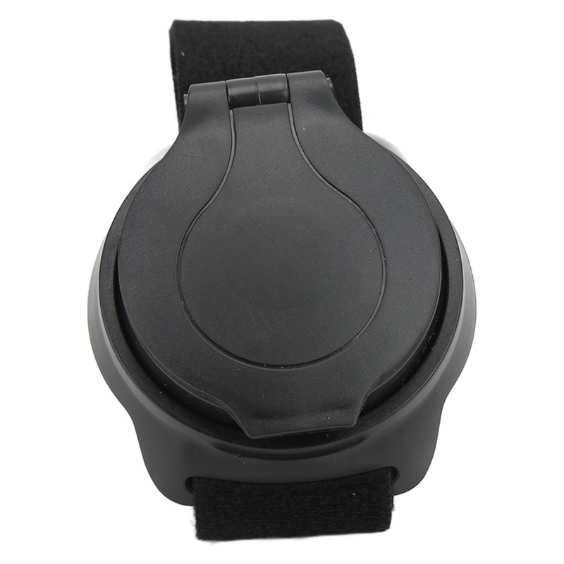 Bicycle Mirror Nylon Wrist Arm Strap Convex Design Black 5cm