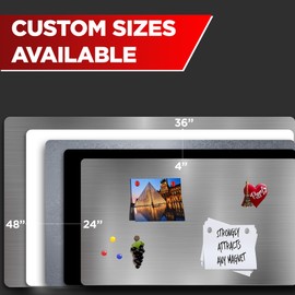 Diamond Life Magnetic Board - Memo & Vision Board for Home, Office, and Classroom - Magnet Board for Kids - Pre-drilled Mounting Screws Included (Silver 16"x24")