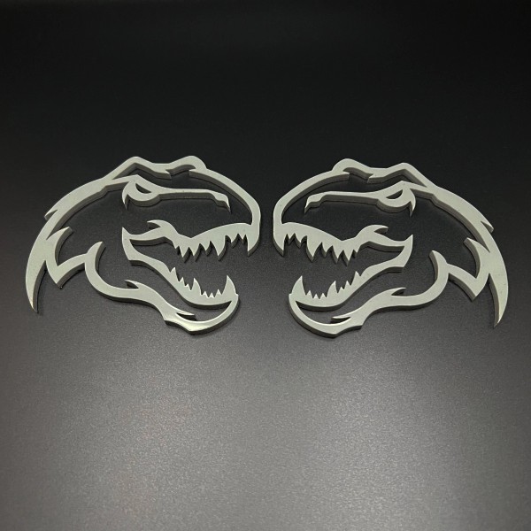 FMSgear Pair T-REX Emblems fits TRX Ram 1500 Fender Door