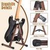 DOMMI Wooden Guitar Stand, Adjustable Acoustic Guitar Stands, A-Frame Electric
