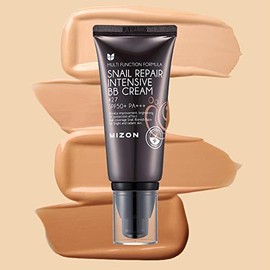 MIZON - Blsamo para reparar defectos de caracol, crema BB multifuncional con filtrado de moco de caracol, cuidado de la piel y cobertura de...        