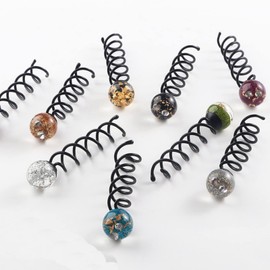 EZ PEACH Set of 2 Resin Arrangement Twister Pins, Twist Hair Pins, Spiral Hair Pins, Buns, Hair Bangs, Ball Wraps, Hair Arrangements, For Women To Quickly Tying Hair (Blue+Red)