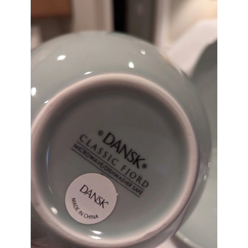Dansk Classic Fjord DANSK 4pc Place Setting SAGE GREEN Plate
