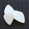 Rubber Tones RUB-WHSI-1 White Silicon Single Plectrum Pick
