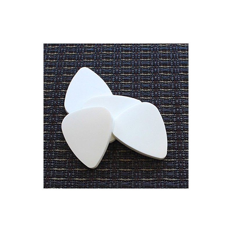 Rubber Tones RUB-WHSI-1 White Silicon Single Plectrum Pick
