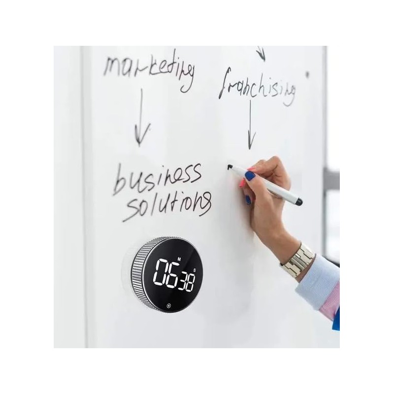 Stylish Digital Kitchen Timer with Large Clear Display - Magnetic