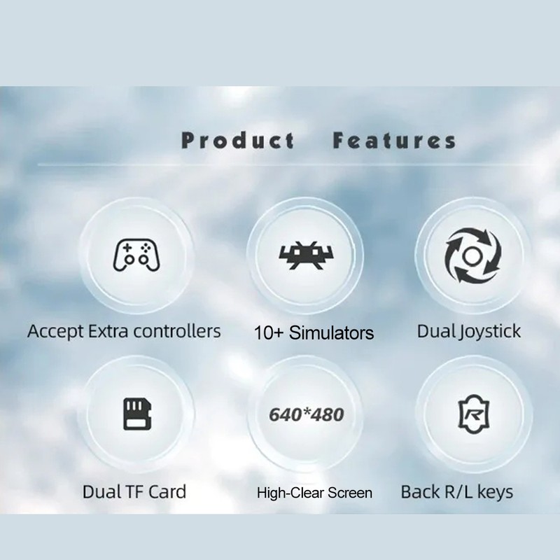 Handheld Game 3.5-inch IPS 640*480 High-clear Screen Supports Multiple Emulators,