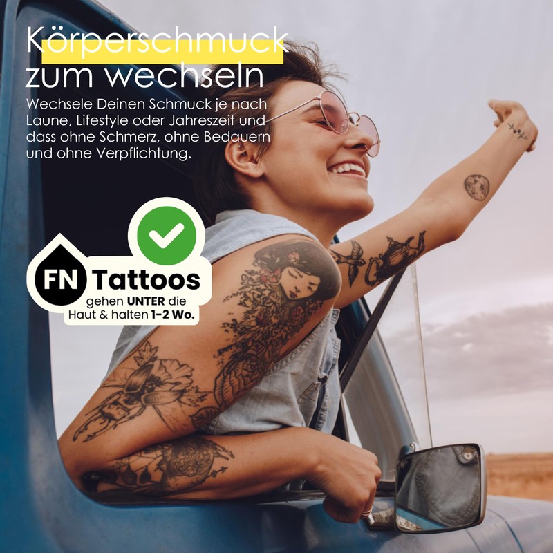 Feather fox - Forever Never® | Temporary tattoos for adults