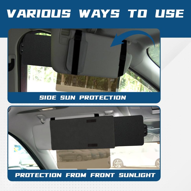 Sun Visor Extender for Car, Polarized Car Visor Extender with