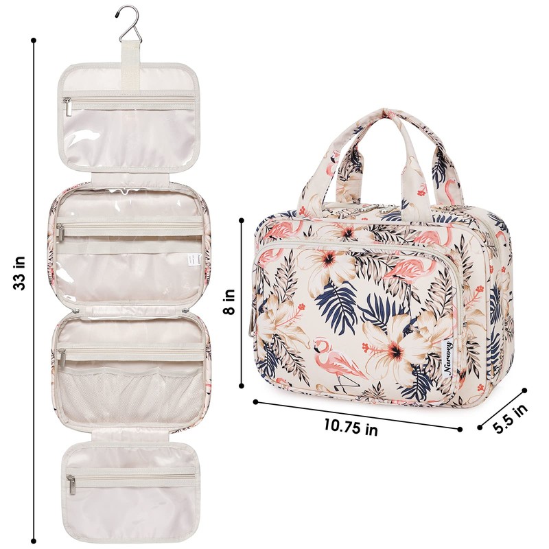 Large Hanging Toiletry Wash Bag Travel Makeup Bag Cosmetic Organizer