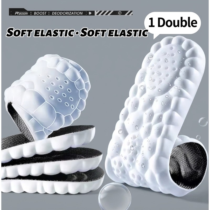 4D Latex Sports Insoles for Running & Daily Wear –