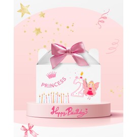 Moretoes Moretoes 48 Pack White Party Favor Treat Boxes, 6x3.5x3.5 Inches Candy Gift Boxes, Party Favor Boxes,Valentine's Day Gift Boxes With Handles, Paper Gift Boxes for Birthday Wedding