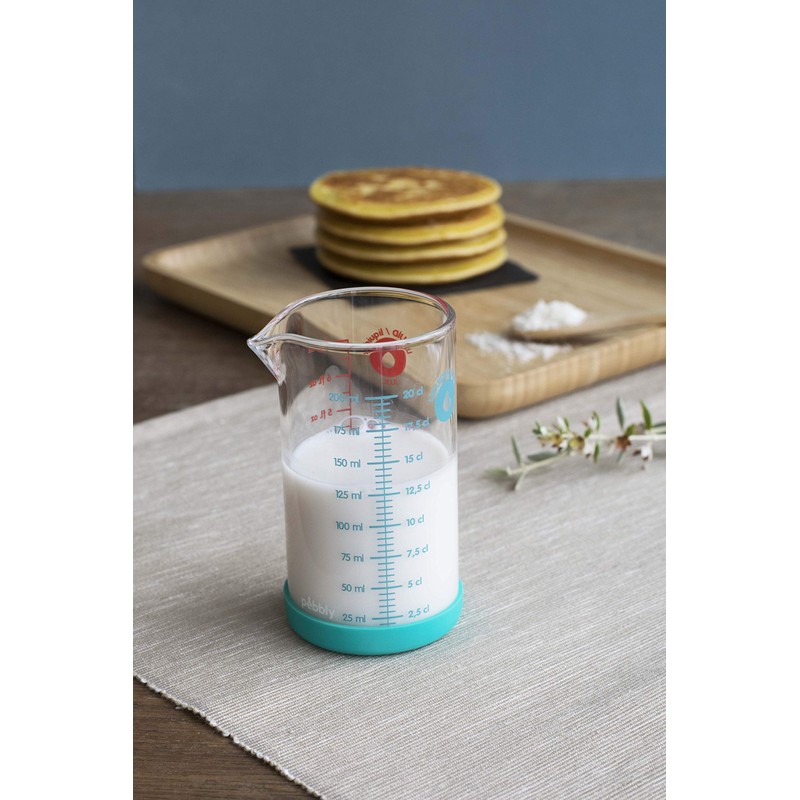 MESSBECHER MIT SILIKONBODEN 200 m