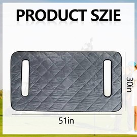 Golf Cart Seat Cover Towel Blanket - Premium Soft Plush Warm Seat Covers for EZGO Yamaha Club Car (Universal Fit) Anti-Slip, Washable Golf Cart Accessories & Gifts for Men Women 51" x 30.5".Grey