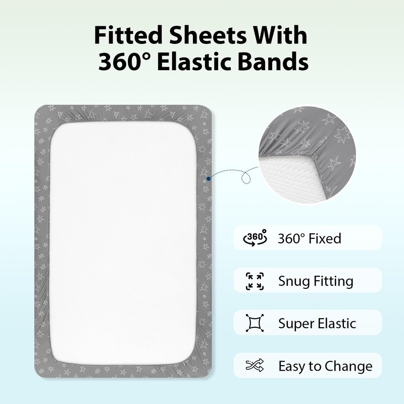 Unnivoll Next to Me Crib Sheets 51 x 85 cm