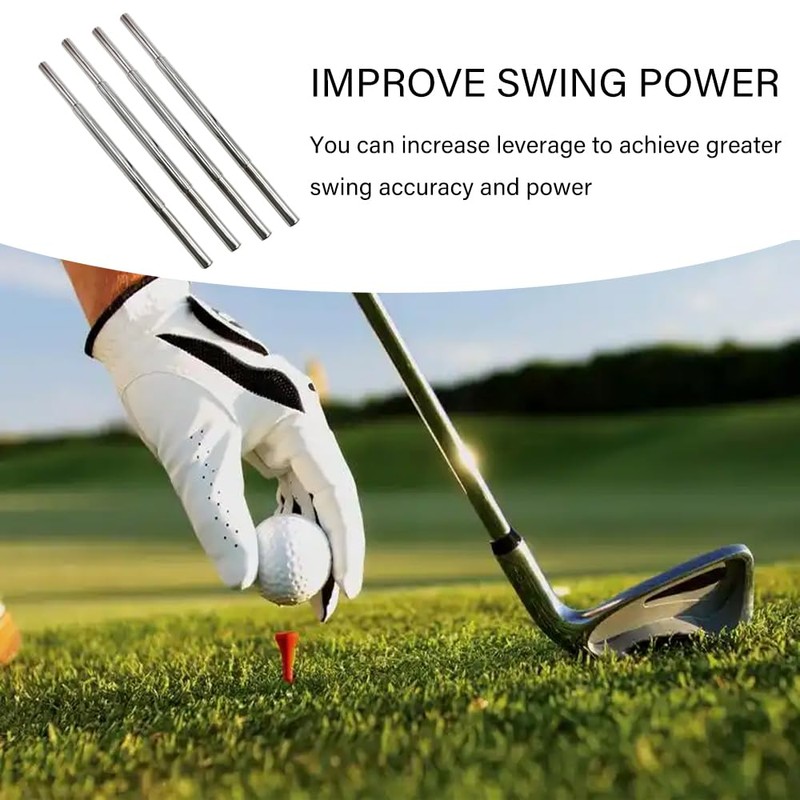 4PCS Golf Club Extension Shaft, Putter Extender Kit for Iron
