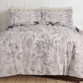 Sleepdown Tropical Monkey Black Natural Reversible Duvet Cover Quilt Bedding Set with Pillowcase Soft Easy Care Bed Linen - Single (135cm x 200cm) (5056557511853)