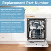 LEYURISE Dishwasher Upper Dishrack Slide Track(Left & Right) Compatible with
