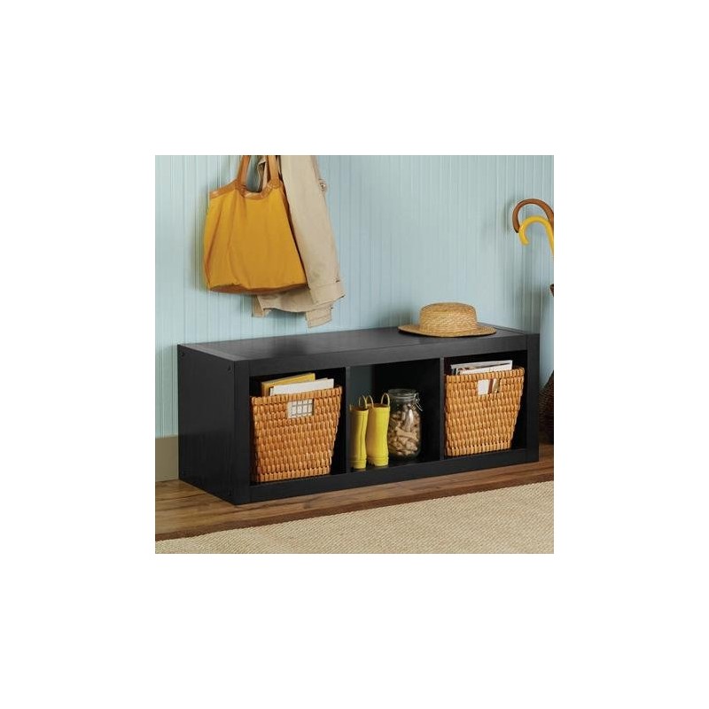 Better Homes and Gardens Versatile 3-Cube Organizer (Black)