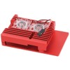 Active Heatsink Case PI4 Rose Red | Entwicklungsplatine Gehäuse /
