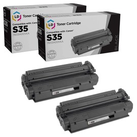 LD Products Remanufactured Replacement for Canon S35 Toner Cartridge 7833A001AA Works with ImageCLASS D320, D340, D383, Faxphone L170, Digital Copier ICD-340 (Black, 2 Pack)
