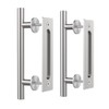 WINSOON 2 Pack12 Sliding Barn Door Handles Hardware with Flush