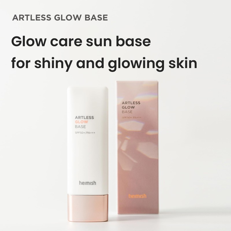HEIMISH Artless Glow Tinted Sunscreen 1.35fl.oz/40ml, Multipurpose Makeup Base, Primer,
