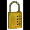 Kasp 110 Brass Combination Padlock K11020D Padlock-20mm, Gold, 20 mm
