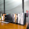 RHONZHAO 2 Set Desk Organizers, Metal Desk Magazine File Holder