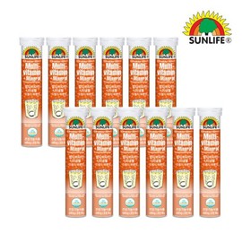갤러리아 썬라이프 멀티비타민+미네랄 오렌지/자몽맛 (20정) x 12병 Galleria Sunlife Multivitamin+Minerals Orange/Grapefruit Flavor (20 Tablets) x 12 Bottles