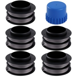 Kaberalty KST130X-06 2906603 Ultra Advanced Bump Knobs & KST130X String Trimmer Spool Line 17ft 0.080" Compatible with Kobalt 40-Volt String Trimmer KST 130X-06 and KST 130X (Item No.:796787)