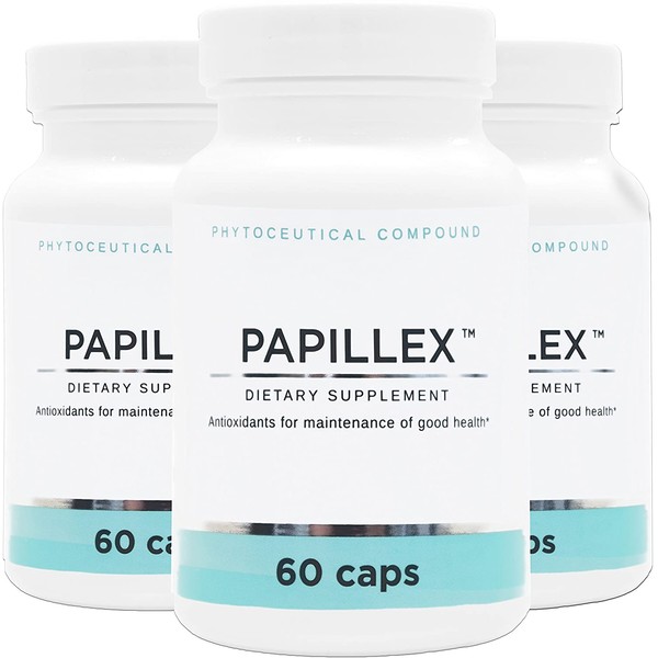 Dietary Supplement Tablets by Papillex | Natural Immune Support | 60 Capsule Bottle (3 Pack)
