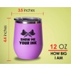 Tattoo Artist Pink Wine Tumbler 12oz - Show Me Your