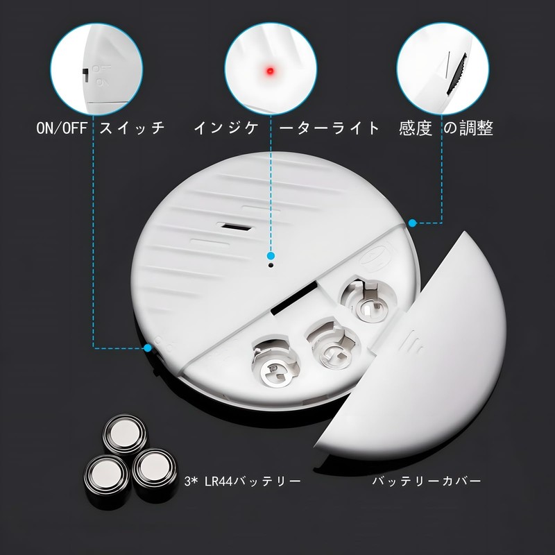 Security Alarm, Security Sensor, Window, Ultra-thin, 125 dB Loud Volume,