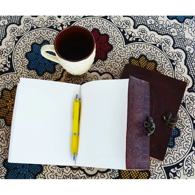Jaald 18 cm Dragon Leather Journal Blank Grimoire Leather Diary