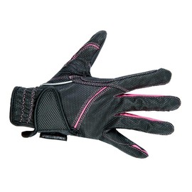 HKM Riding Gloves Fashion Black/Pink L