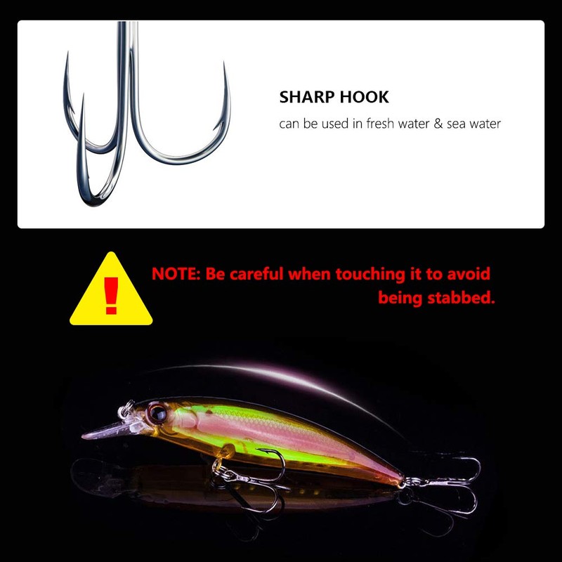 Aozzy 10 Piece Blinker and Spinner Bait Fishing Accessories Fishing